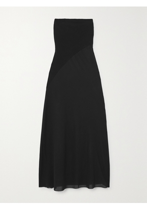 Gabriela Hearst - Penna Strapless Panelled Wool Maxi Dress - Black - IT36,IT38,IT40,IT42,IT44,IT46,IT48