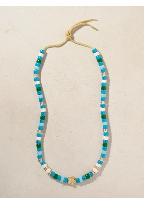 Carolina Bucci - Forte Dei Marmi Forte Beads 18-karat Gold And Lurex Multi-stone Necklace Kit - Blue - One size
