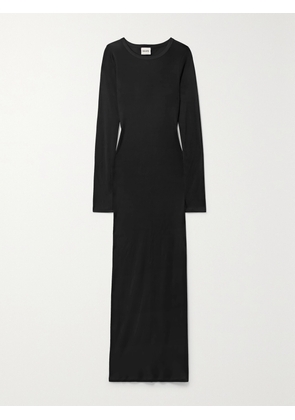 KHAITE - Bayra Stretch-jersey Maxi Dress - Black - x small,small,medium,large,x large