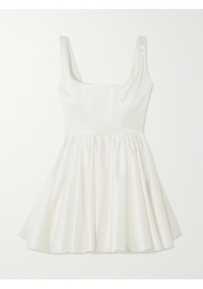 Halfpenny London - Molly Duchesse-satin Mini Dress - White - 0,1,2,3,4,5,6