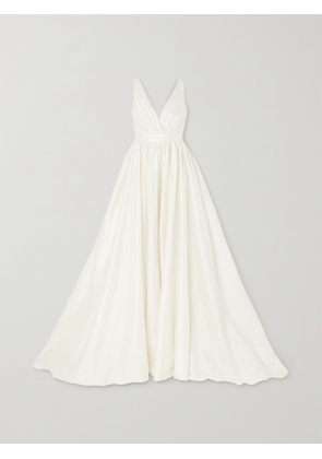 Halfpenny London - Pleated Taffeta Gown - Off-white - 01,2,3,4,5