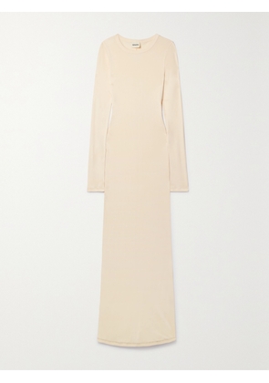 KHAITE - Bayra Stretch-jersey Maxi Dress - Off-white - x small,small,medium,large,x large