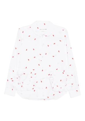 Comme Des Garçons Girl ruffled-pocket shirt - White