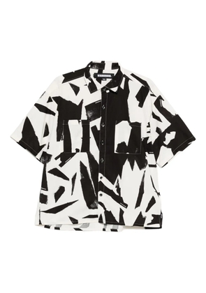 Neighborhood abstract-print shirt - Neutrals