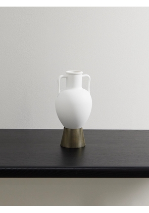 L'Objet - Amphora Gold-tone And Porcelain Incense Holder - White - One size