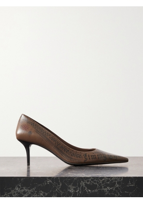 Jimmy Choo - + Jean Paul Gaultier 60 Printed Leather Pumps - Brown - IT34,IT36,IT36.5,IT37,IT37.5,IT38,IT38.5,IT39,IT39.5,IT40,IT40.5,IT41,IT41.5,IT42