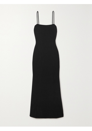 Skin - Body Stretch-cotton And Modal-blend Maxi Dress - Black - 0,1,2,3,4,5