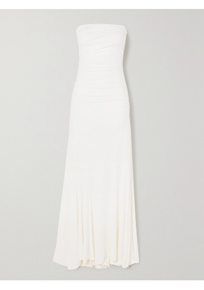 TOVE - Rayssa Strapless Stretch-jersey Maxi Dress - White - FR 34,FR 36,FR 38,FR 40,FR 42