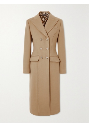 Dolce & Gabbana - Double-breasted Wool And Cashmere-blend Coat - Brown - IT40,IT42,IT44,IT46