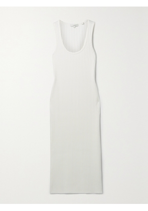 VINCE - Ribbed-knit Midi Dress - Off-white - x small,small,medium,large,x large