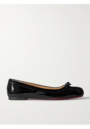Christian Louboutin - Mamadrague Patent-leather Ballet Flats - Black - IT34,IT35,IT35.5,IT36,IT36.5,IT37,IT37.5,IT38,IT38.5,IT39,IT39.5,IT40,IT40.5,IT41,IT41.5,IT42