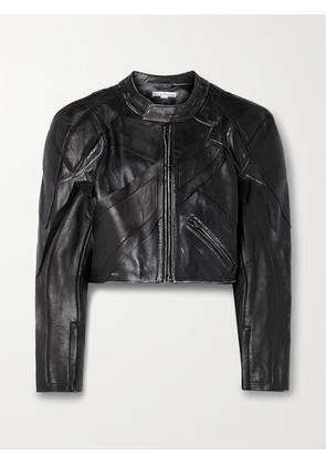 Acne Studios - Paneled Distressed Leather Jacket - Black - EU 32,EU 34,EU 36,EU 38,EU 40