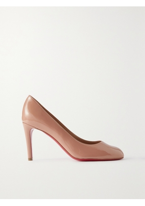 Christian Louboutin - Pumppie 85 Patent-leather Pumps - Cream - IT34,IT35,IT35.5,IT36,IT36.5,IT37,IT37.5,IT38,IT38.5,IT39,IT39.5,IT40,IT40.5,IT41,IT41.5,IT42