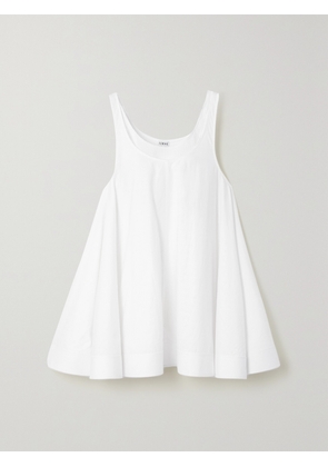 LOEWE - Layered Ribbed Jersey And Cotton-jacquard Mini Dress - White - FR 32,FR 34,FR 36,FR 38,FR 40,FR 42,FR 44