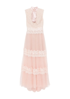 Saiid Kobeisy bow lace dress - Pink