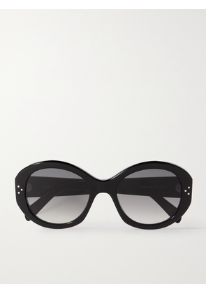 CELINE Eyewear - Oversized Round-frame Acetate Sunglasses - Black - One size