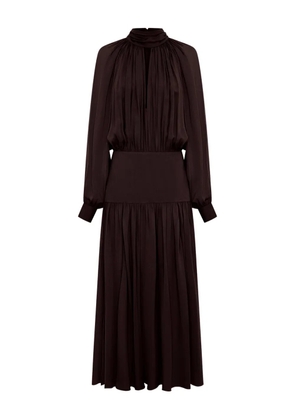 Nicholas Aneta pleated dress - Brown