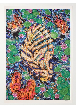 THE WATCH ANNUAL - Tim Mcdonagh Ink Drawing And Print, 33.1" &times; 46.8" - Green - One size