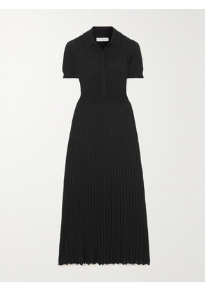 Gabriela Hearst - Amor Ribbed Silk And Cashmere-blend Maxi Dress - Black - x small,small,medium,large,x large