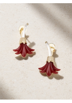 L’Atelier Nawbar - Big Flower 18-karat Gold Multi-stone Earrings - One size