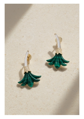 L’Atelier Nawbar - Big Flower 18-karat Gold Multi-stone Earrings - One size