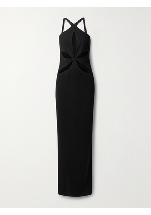 MÔNOT - Cutout Crepe Maxi Dress - Black - US0,US2,US4,US6,US8,US10,US12