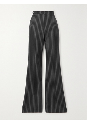 Gabriela Hearst - Jones Pinstriped Wool-twill Wide-leg Pants - Gray - IT36,IT38,IT40,IT42,IT44,IT46,IT48