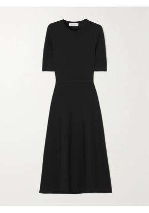 Gabriela Hearst - Seymore Wool, Cashmere And Silk-blend Midi Dress - Black - x small,small,medium,large,x large