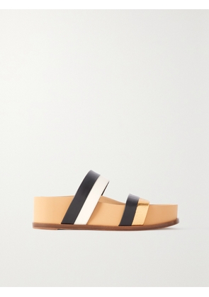 Gabriela Hearst - Striker Leather Platform Slides - Black - IT35,IT36,IT36.5,IT37,IT37.5,IT38,IT38.5,IT39,IT39.5,IT40,IT40.5,IT41,IT42