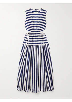 Emporio Sirenuse - + Net Sustain Pulcheria Striped Cotton Maxi Dress - Blue - IT38,IT40,IT42,IT44,IT46,IT48