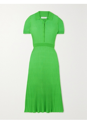 Gabriela Hearst - Amor Ribbed Cashmere And Silk-blend Maxi Dress - Green - x small,small,medium,large,x large