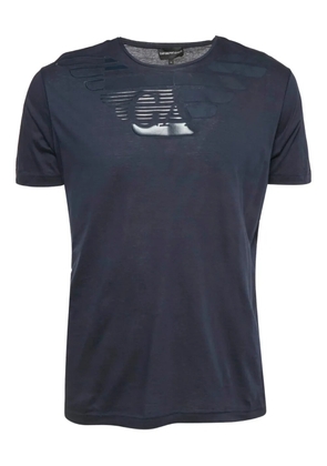 Emporio Armani Pre-Owned logo-print cotton T-shirt - Blue