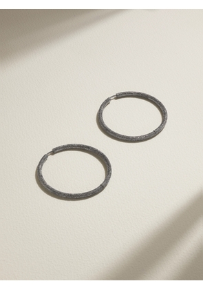 Carolina Bucci - Florentine Extra Large 18-karat Blackened Gold Hoop Earrings - One size