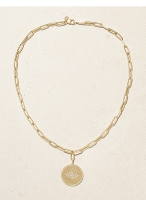 Sydney Evan - Evil Eye 14-karat Gold Diamond Necklace - One size