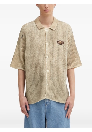 AAPE BY *A BATHING APE® patch buttoned shirt - Neutrals