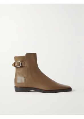 TOTEME - + Net Sustain The Belted Leather Ankle Boots - Neutrals - IT35,IT36,IT37,IT38,IT39,IT40,IT41,IT42