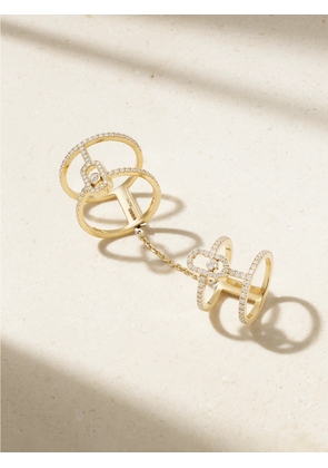 Messika - Move Uno Double 18-karat Gold Diamond Ring - 50,52,54