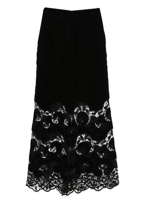 Elie Saab velvet trousers - Black