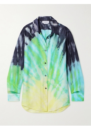 Gabriela Hearst - Ferrara Tie-dyed Cashmere, Silk And Wool-blend Twill Shirt - Multi - IT36,IT38,IT40,IT42,IT44,IT46
