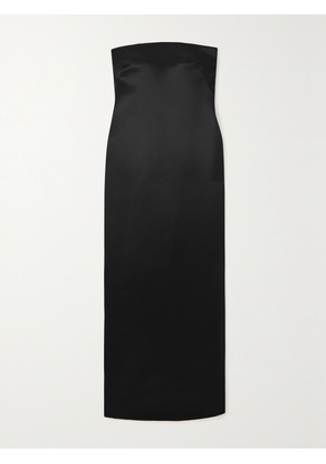 The Row - Reeta Strapless Wool And Silk-blend Maxi Dress - Black - US0,US2,US4,US6,US8,US10,US12