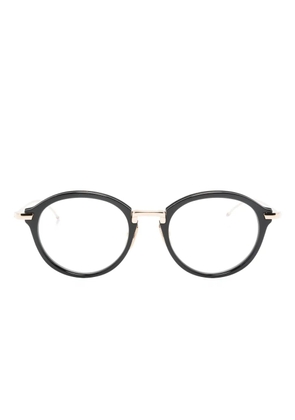 Thom Browne Eyewear pantos-frame clear glasses - Black