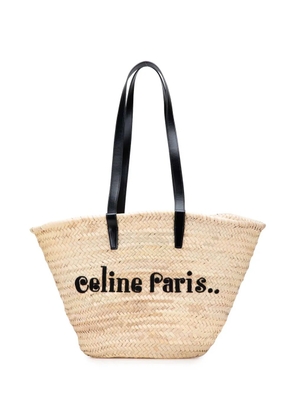 Celine Pre-Owned 2020 Raffia Classic Panier tote bag - Brown