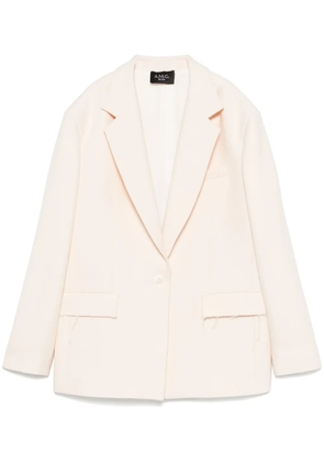 A.M.G. single-breasted blazer - Neutrals