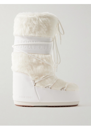 Moon Boot - Icon Faux Fur And Faux Leather Snow Boots - White - EU 35/38,EU 39/41,EU 42/44