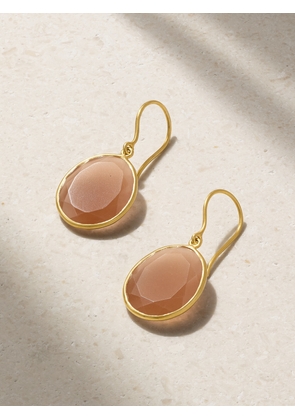 Pippa Small - 18-karat Gold Moonstone Earrings - One size
