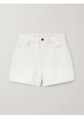 Chloé - Dukuno Recycled-denim Shorts - White - 24,25,26,27,28,29,30,31,32,33,34