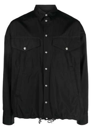 DSQUARED2 logo-print button-up shirt - Black