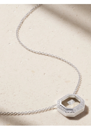 Nikos Koulis - Universe 18-karat White Gold, Diamond And Enamel Necklace - One size