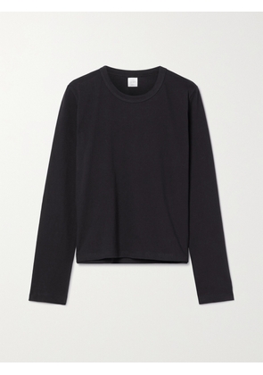 LESET - Maya Cotton-jersey T-shirt - Black - x small,small,medium,large,x large