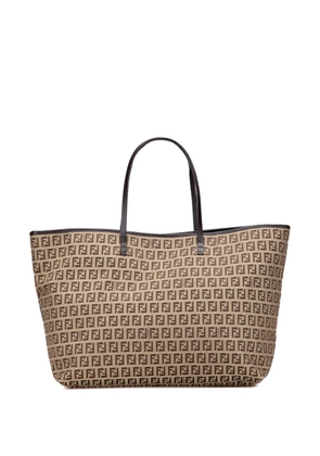 Fendi Pre-Owned 2000-2010 Medium Zucchino Canvas Roll tote bag - Brown